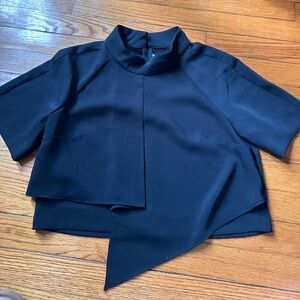 RACHEL Rachel Roy Black Cape Crop Top